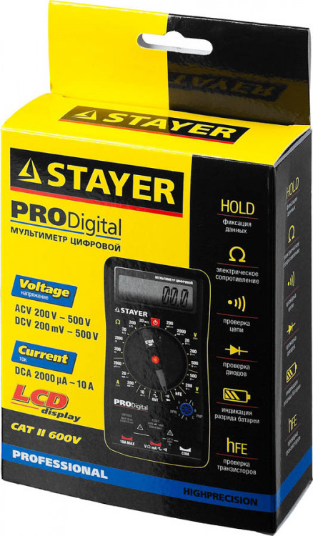 Мультиметр цифровой STAYER 45310