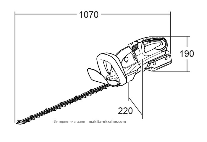 Аккумуляторный кусторез MAKITA UH550DZ