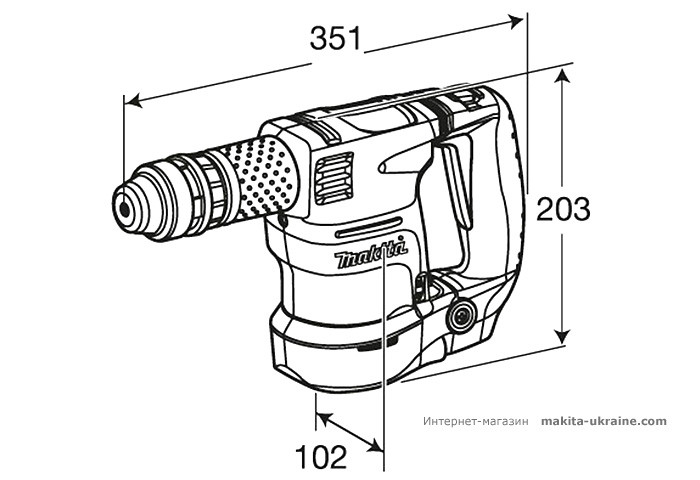 Легкий отбойный молоток MAKITA HK1820