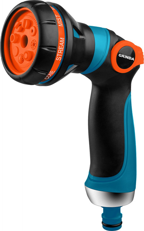 Пистолет поливочный двухкомпонентный с регулятором напора PROLine S-8 GRINDA 429100