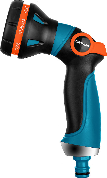 Пистолет поливочный двухкомпонентный с регулятором напора PROLine S-8 GRINDA 429100