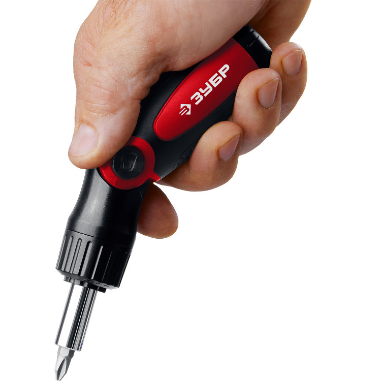 Отвертка реверсивно-рычажная с битами и торцовыми головками ЗУБР 25161-H31