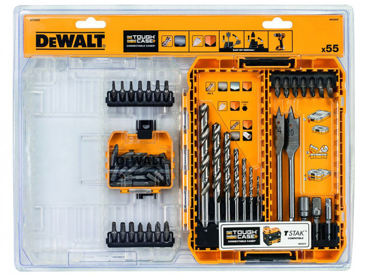 Набор бит и сверл DeWALT DT70757 (56 шт.)