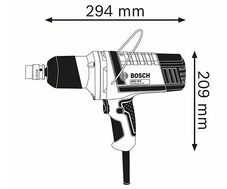 Ударный гайковерт BOSCH GDS 18 E