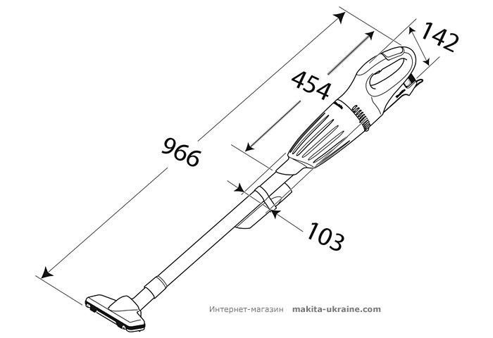 Аккумуляторный пылесос MAKITA CL070DS