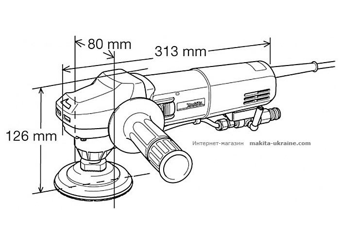 Полировальная шлифмашина по камню MAKITA PW5000CH