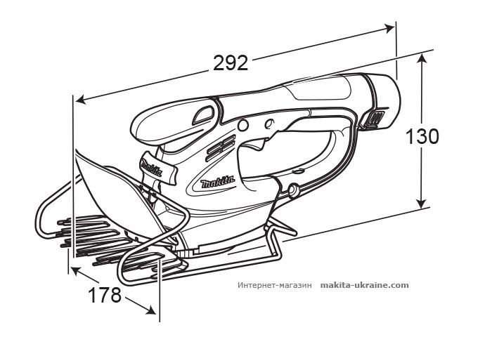 Аккумуляторный кусторез MAKITA UM164DZ