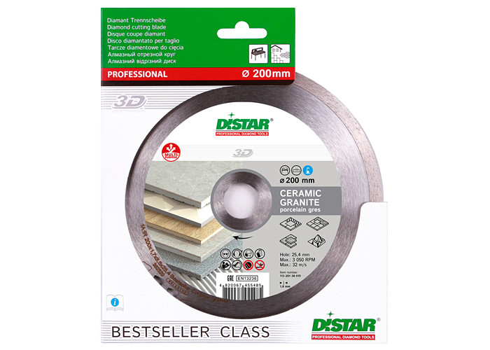 Алмазный диск DISTAR 1A1R 200 Bestseller Ceramic granite