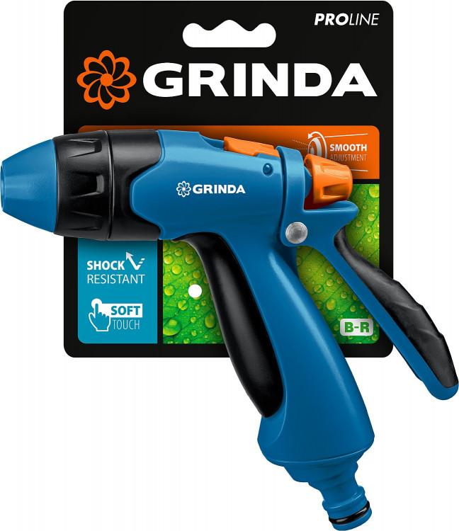 Пистолет поливочный двухкомпонентный PROLine B-R GRINDA 429111