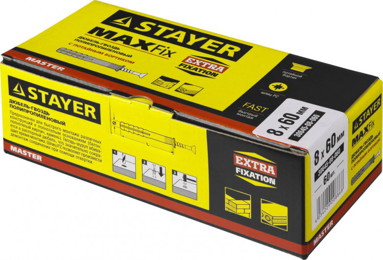 Дюбель-гвоздь STAYER 30645-08-060