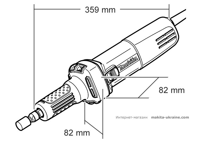 Прямая шлифмашина MAKITA GD0601