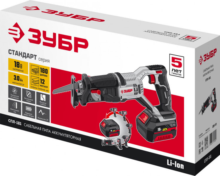 Пила сабельная (электроножовка) ЗУБР СПЛ-181