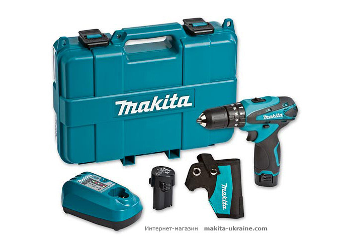 Аккумуляторный ударный шуруповерт MAKITA HP330DWE