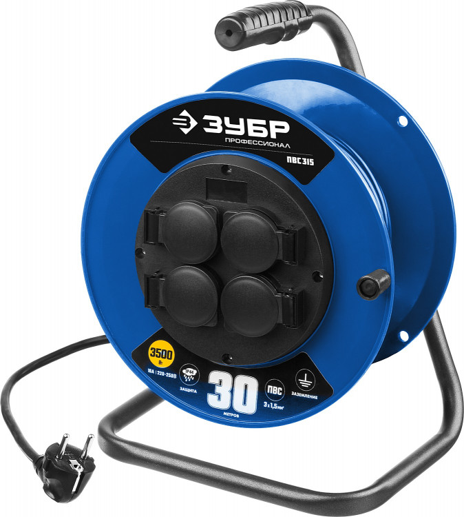Удлинитель на катушке ЗУБР 55081-30