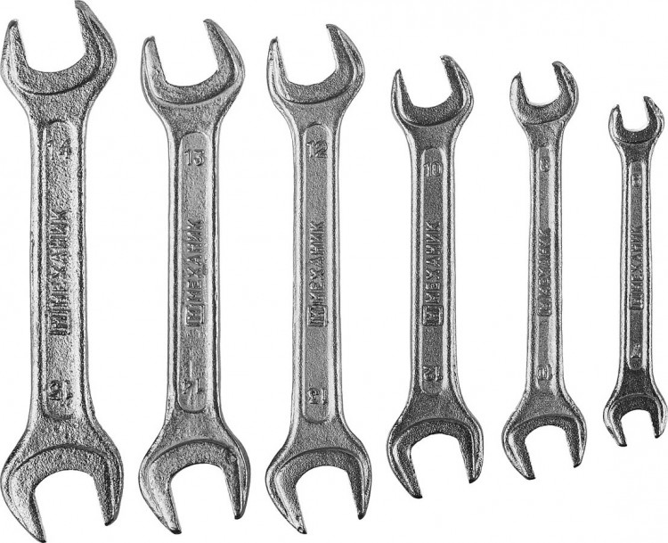 Набор ключей гаечных рожковых 27015-H6