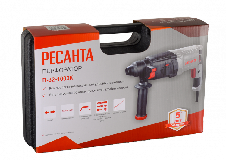 Перфоратор Ресанта П-32-1000К