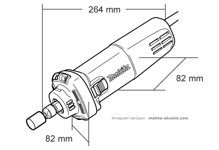 Прямая шлифмашина MAKITA GD0602