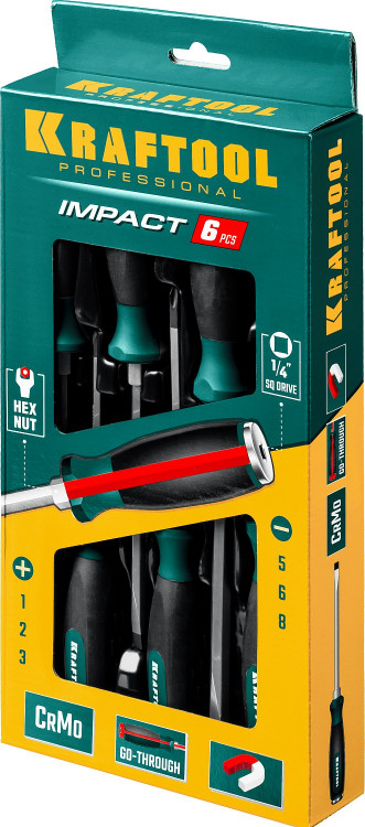 Набор отверток ударных KRAFTOOL 25025