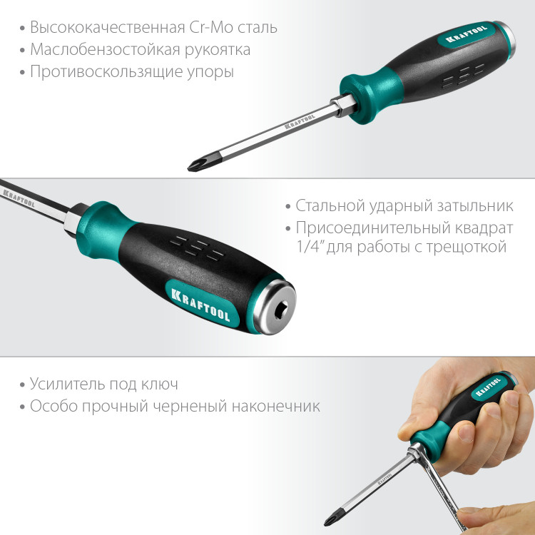 Отвертка ударная KRAFTOOL 250034-2