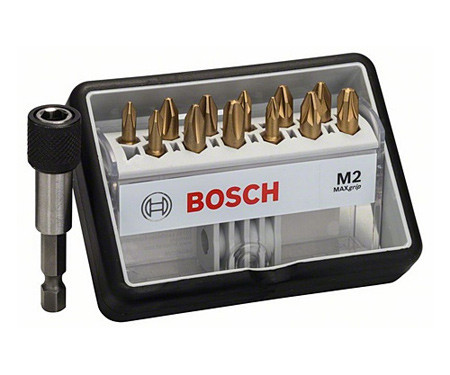 Набор бит BOSCH Robust Line Sx Max Grip PH/PZ+QC UH 25 мм (13 шт.)
