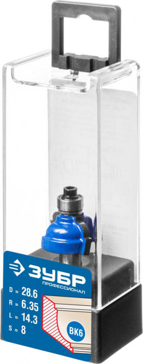 Фреза кромочная калевочная №7 ЗУБР 28709-28.6