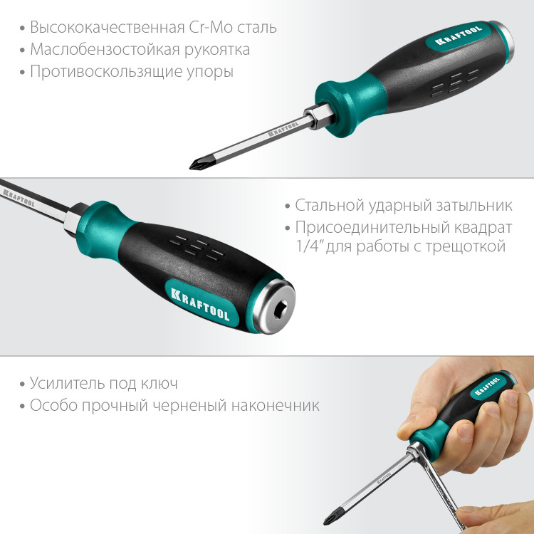 Отвертка ударная KRAFTOOL 250034-1