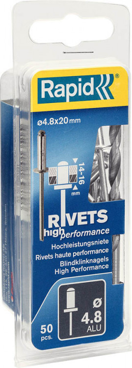 Алюминиевые заклепки RAPID 5000391