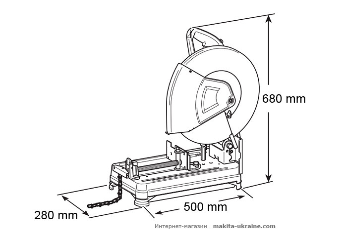 Отрезная пила по металлу MAKITA 2414ENE