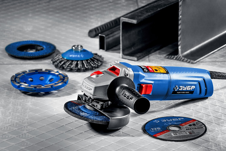 Угловая шлифмашина ЗУБР УШМ-П125-1000