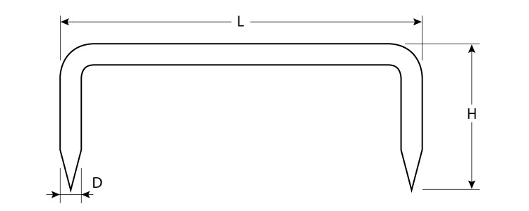 Скобы кованые ЗУБР 311165-350-70