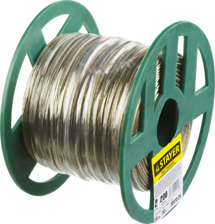 Стальные тросы Stayer 30410-20 предназначены для использования в быту