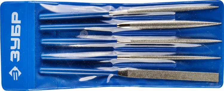 Набор алмазных надфилей ЗУБР 33386-160-H5