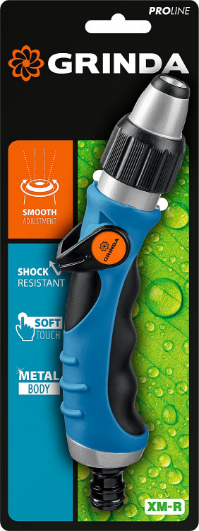 Пистолет поливочный металлический с TPR PROLine XM-R GRINDA 429151