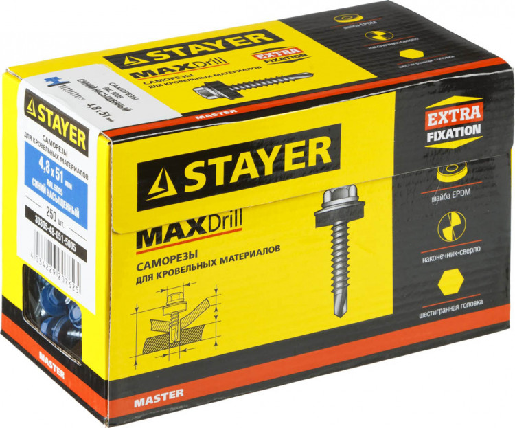 Саморезы кровельные STAYER 30305-48-051-5005