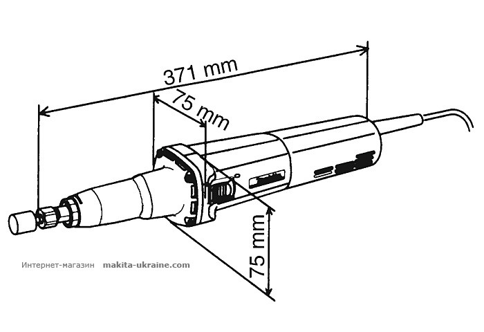 Прямая шлифмашина MAKITA GD0800C