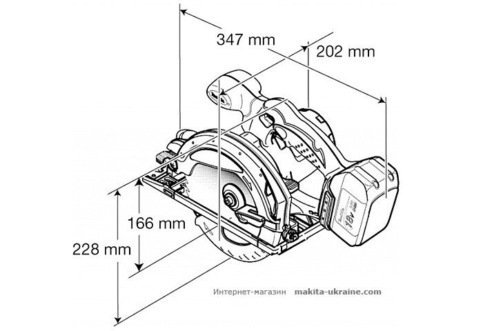 Аккумуляторная дисковая пила MAKITA BSS610Z