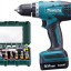Аккумуляторная дрель-шуруповерт MAKITA DF347DWE + набор бит