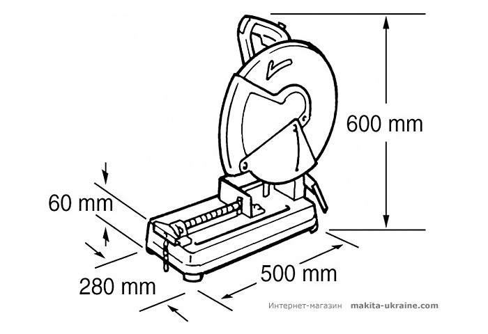 Отрезная пила по металлу MAKITA 2414NB