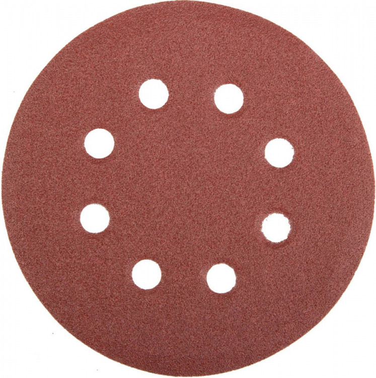Круги шлифовальные на липучке из абразивной бумаги 125 мм STAYER 8 отв. Р120