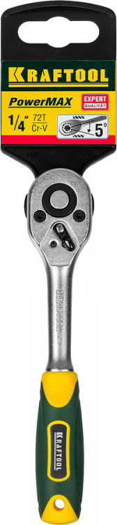 Трещотка для торцовых головок KRAFTOOL 27791-1/4_z02