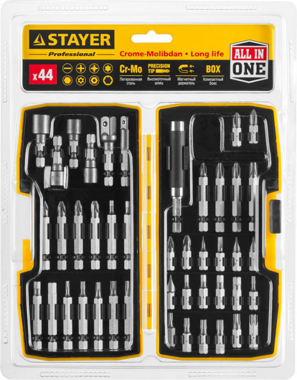 Набор бит STAYER 26135-H44