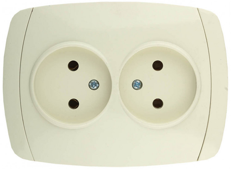 Двойная розетка СВЕТОЗАР CITY LIGHT LIGHT SV-54202-B