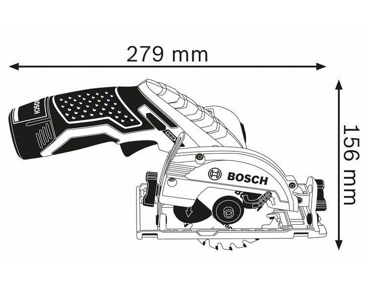 Аккумуляторная дисковая пила BOSCH GKS 12V-26 (Solo)
