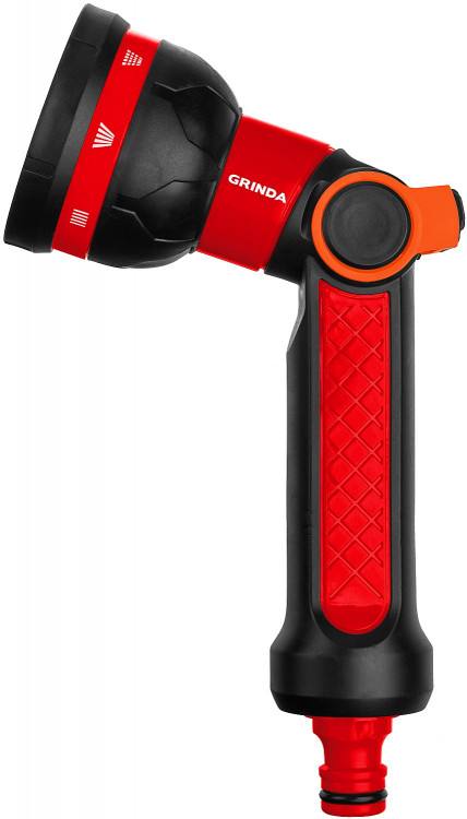 Пистолет поливочный двухкомпонентный с регулятором напора N-8 GRINDA 8-427188