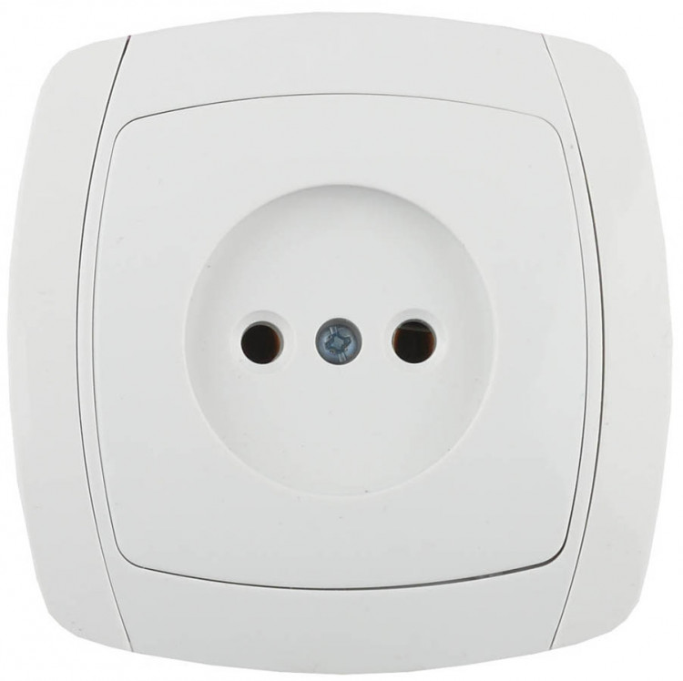 Одинарная розетка СВЕТОЗАР CITY LIGHT SV-54200-W