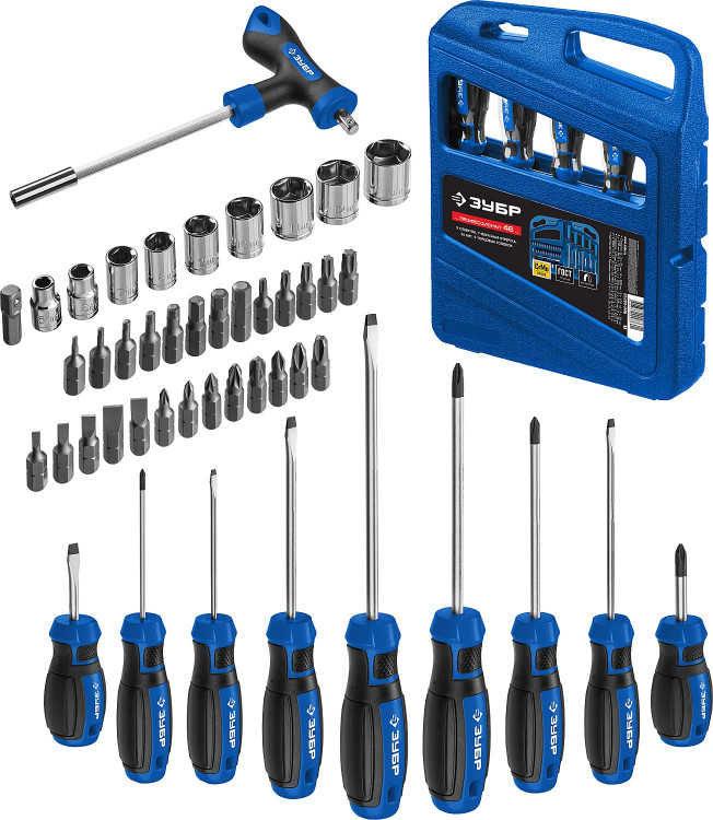 Набор отверток с битами в кейсе ЗУБР 25283-H46_z01