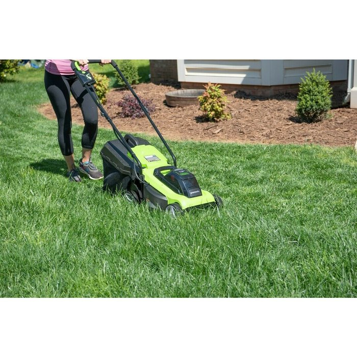 Газонокосилка аккумуляторная Greenworks G24X2LM41, 2*24V, 41 см, без АКБ и ЗУ