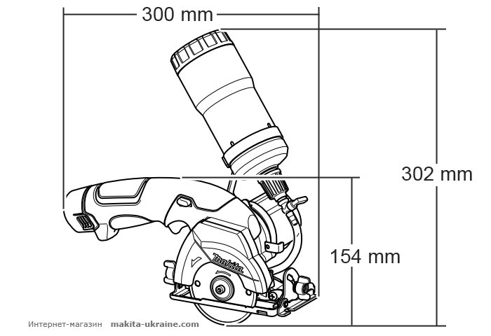 Аккумуляторная дисковая пила MAKITA CC300DZ