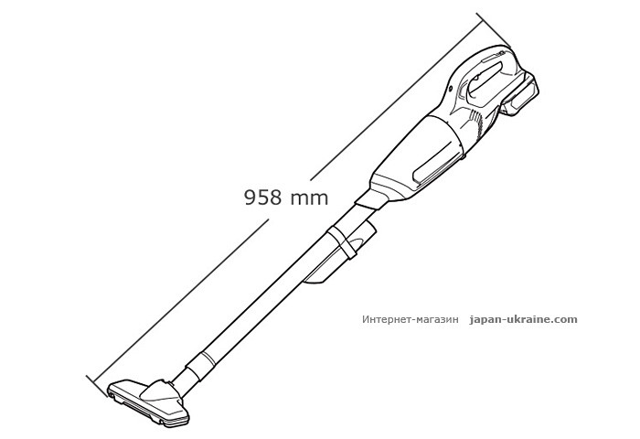 Аккумуляторный пылесос MAKITA CL108FDZW