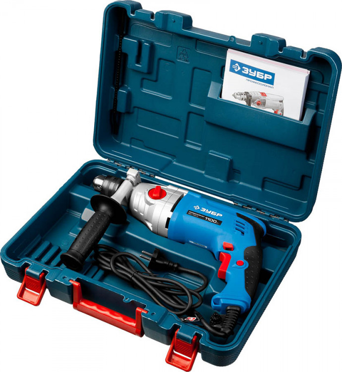 Дрель ударная электрическая ЗУБР ЗЗДУ-1100-2 ЭРМКМ2